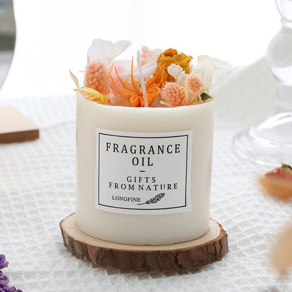 Dried Flowers Decor Romantic Candles 330g | Cozy Candle Collection