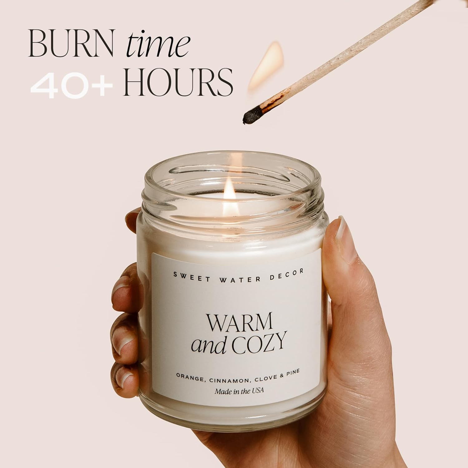 Soy Candle with 40 Hours Burn Time 9oz | Cozy Candle Collection