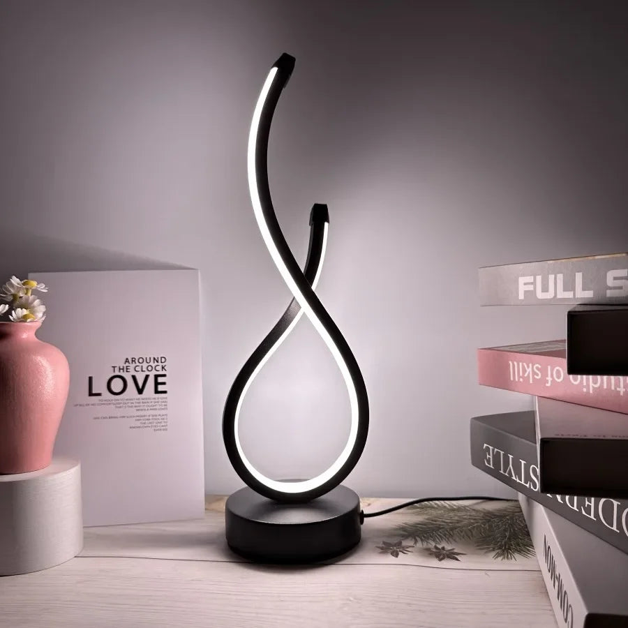 LED Table Lamp Bedroom Nightlight Creative Restaurant Coffee Shop Luminescent Decorative Table Lamp Rechargeable Table Lamp