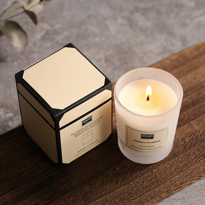 Aromatherapy Wax Candle – Simple & Stylish Design in White or Black | Cozy Candle Collection